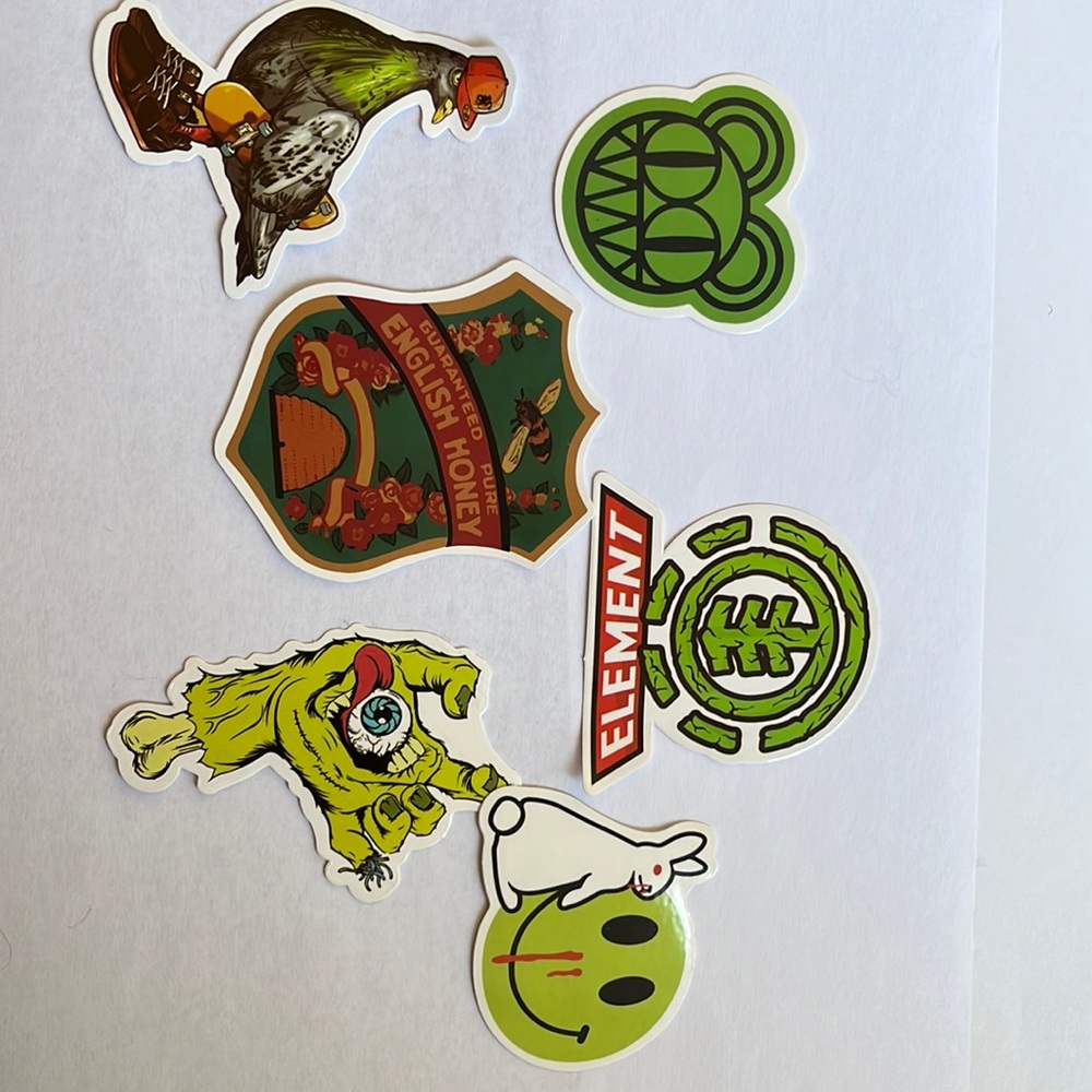 New , 6 stickers